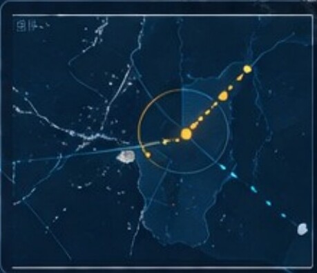 Vessel track reconstruction
